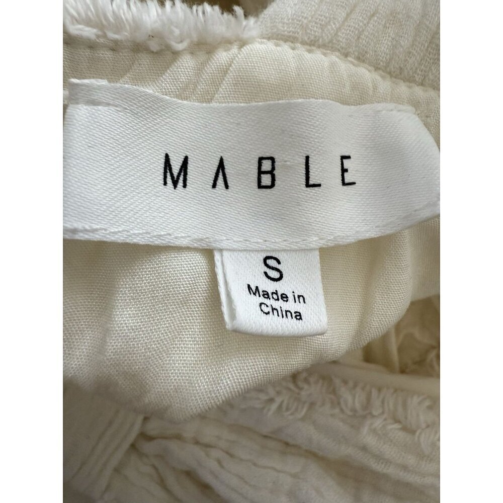 Mable Jumsuit sleeveless light cream women casual size S - Picture 2 of 11